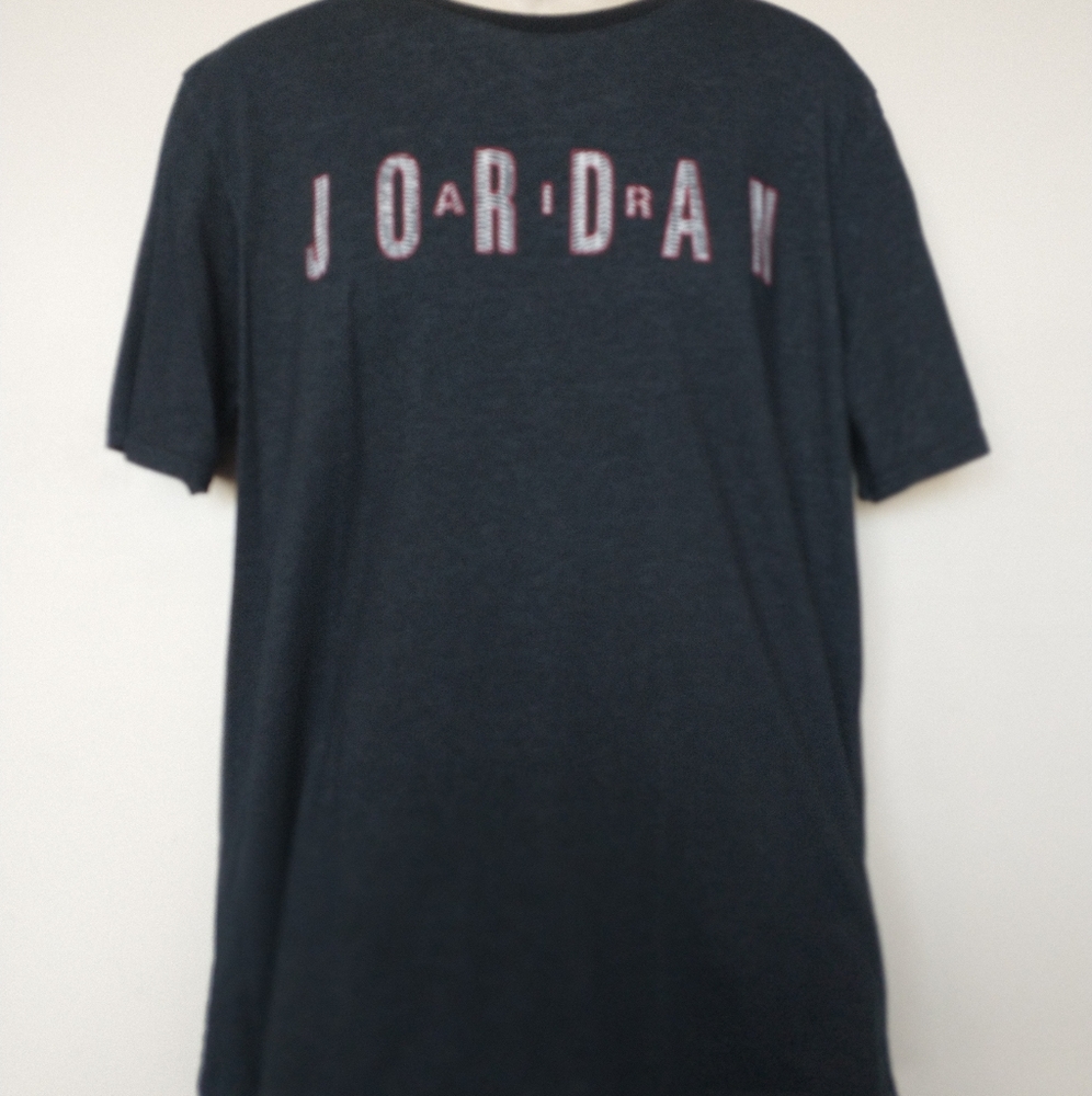 Large Grey Air Jordan Short Sleeve T-shirt
